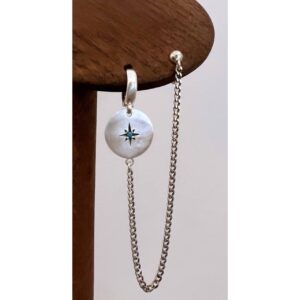 Turkuaz Zincir Küpe